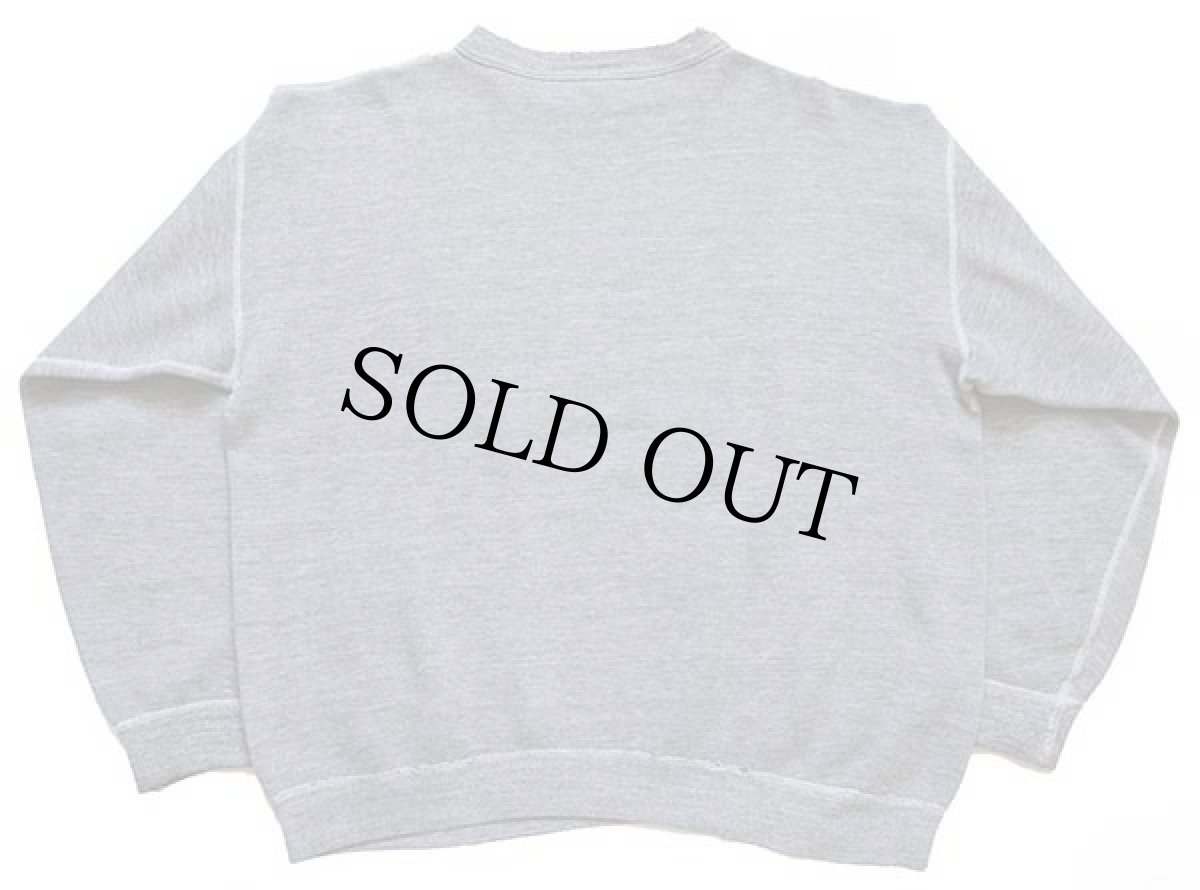 画像2: 50s USA製 RUSSELLラッセル AMBRIDGE 28 前V スウェット 杢グレー L (2)