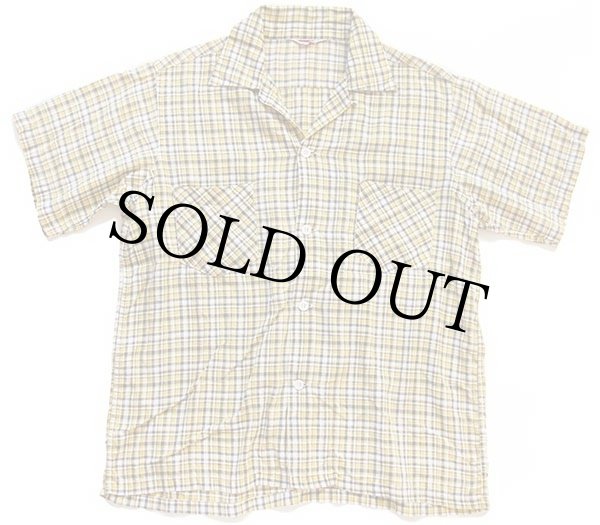 50s SEAWANEE チェック 半袖 コットンシャツ M - Sixpacjoe Web Shop