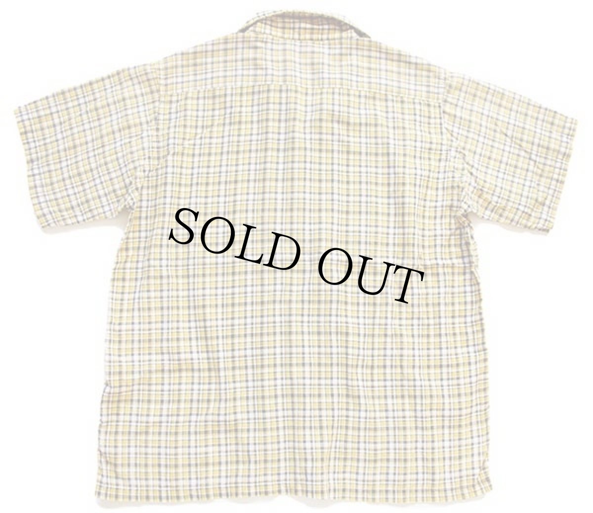 画像2: 50s SEAWANEE チェック 半袖 コットンシャツ M (2)