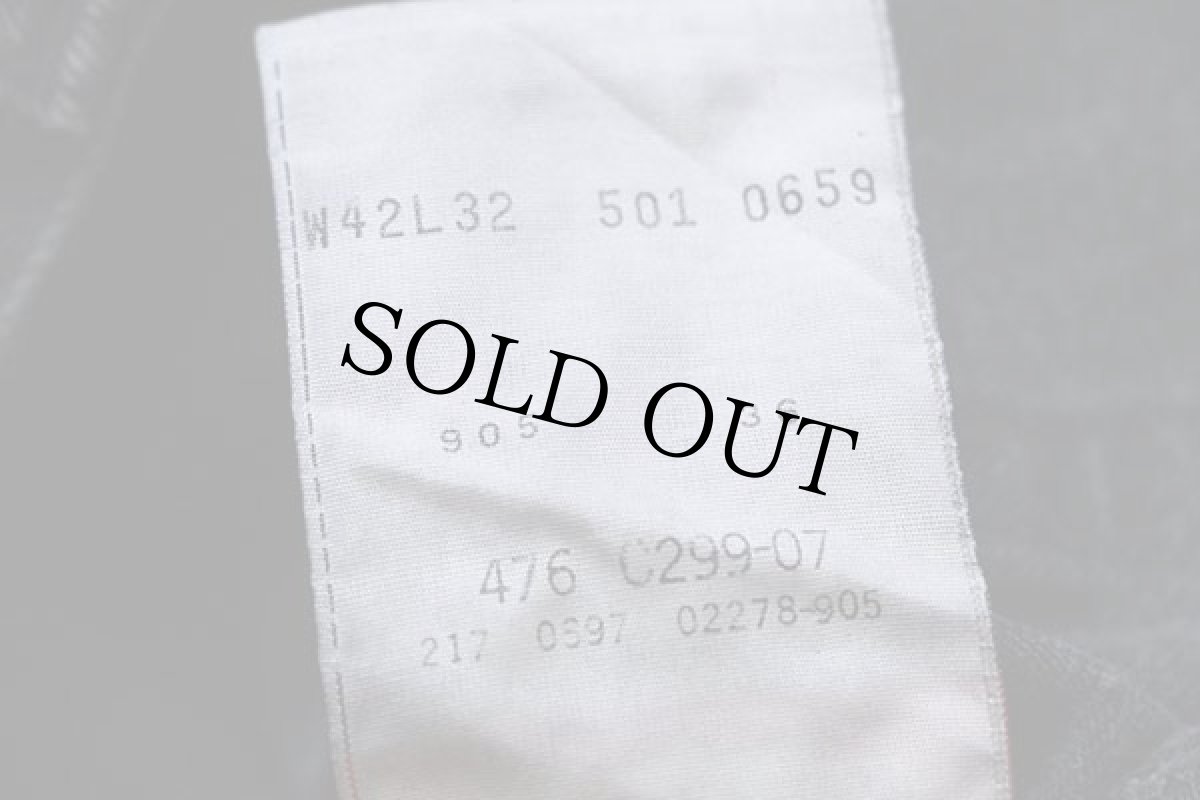 画像7: 90s カナダ製 Levi'sリーバイス 501 ブラック デニムパンツ w42 L32★ユーロ (7)