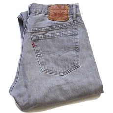 画像1: 80s USA製 Levi'sリーバイス 501 グレー デニムパンツ w32 L34 (1)