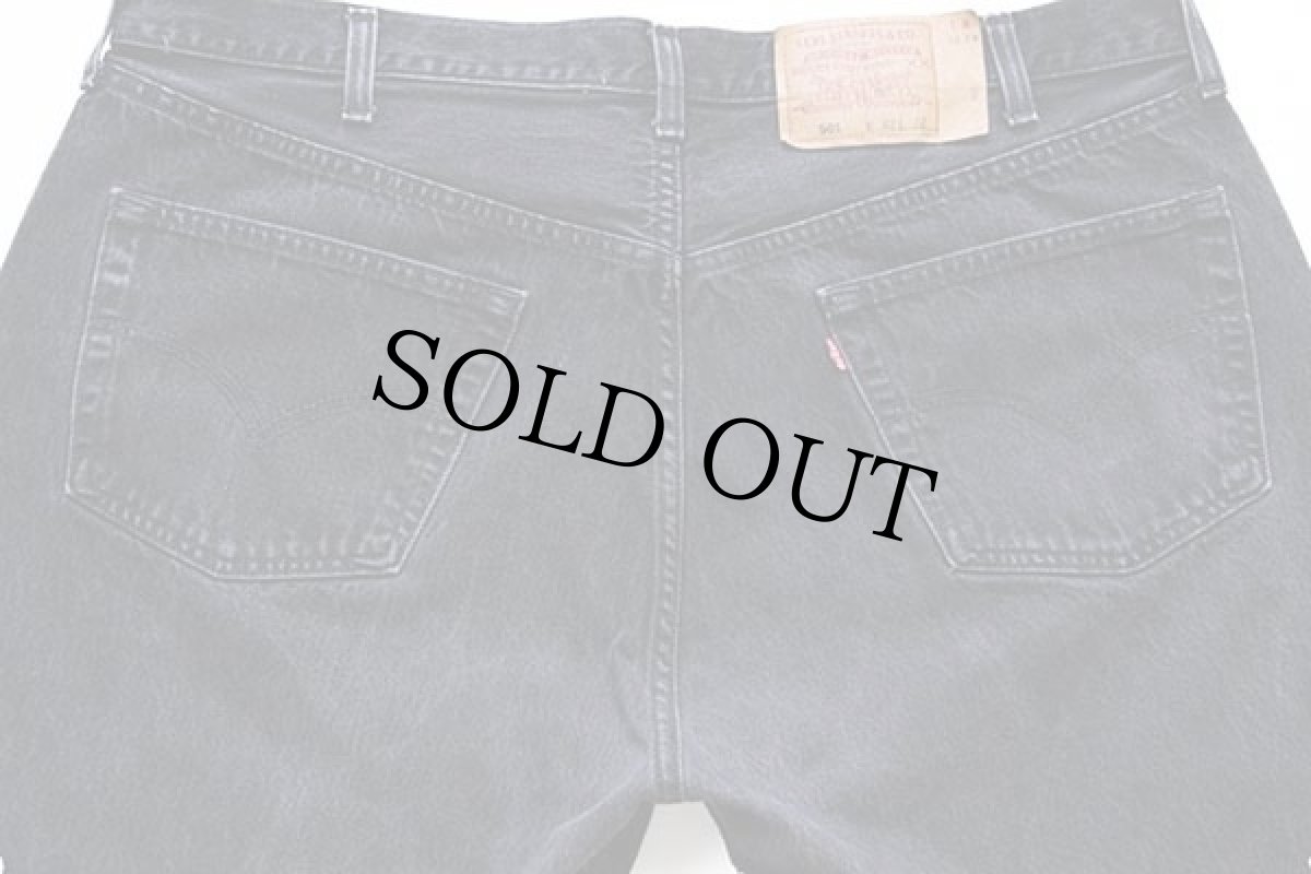 画像5: 90s カナダ製 Levi'sリーバイス 501 ブラック デニムパンツ w42 L32★ユーロ (5)