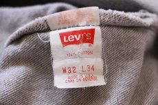 画像7: 80s USA製 Levi'sリーバイス 501 グレー デニムパンツ w32 L34 (7)