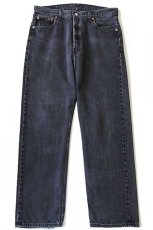 画像2: 90s カナダ製 Levi'sリーバイス 501 ブラック デニムパンツ w36 L32★ユーロ (2)