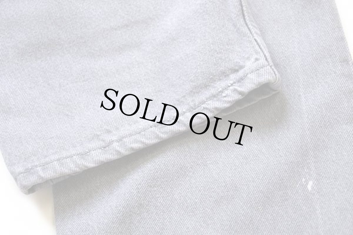 画像8: 80s USA製 Levi'sリーバイス 501 グレー デニムパンツ w36 L34 (8)