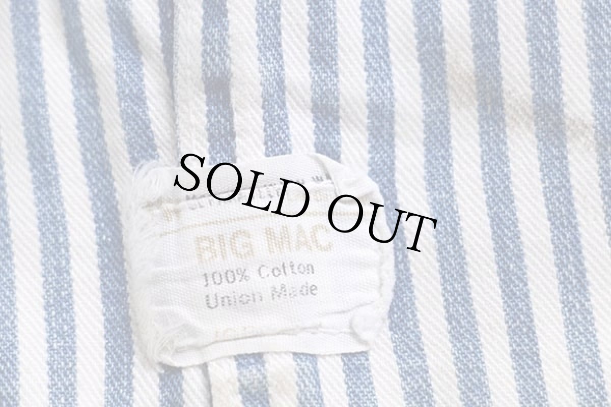 画像5: 70s USA製 JCPenney BIGMACビッグマック ヒッコリー ストライプ オーバーオール (5)