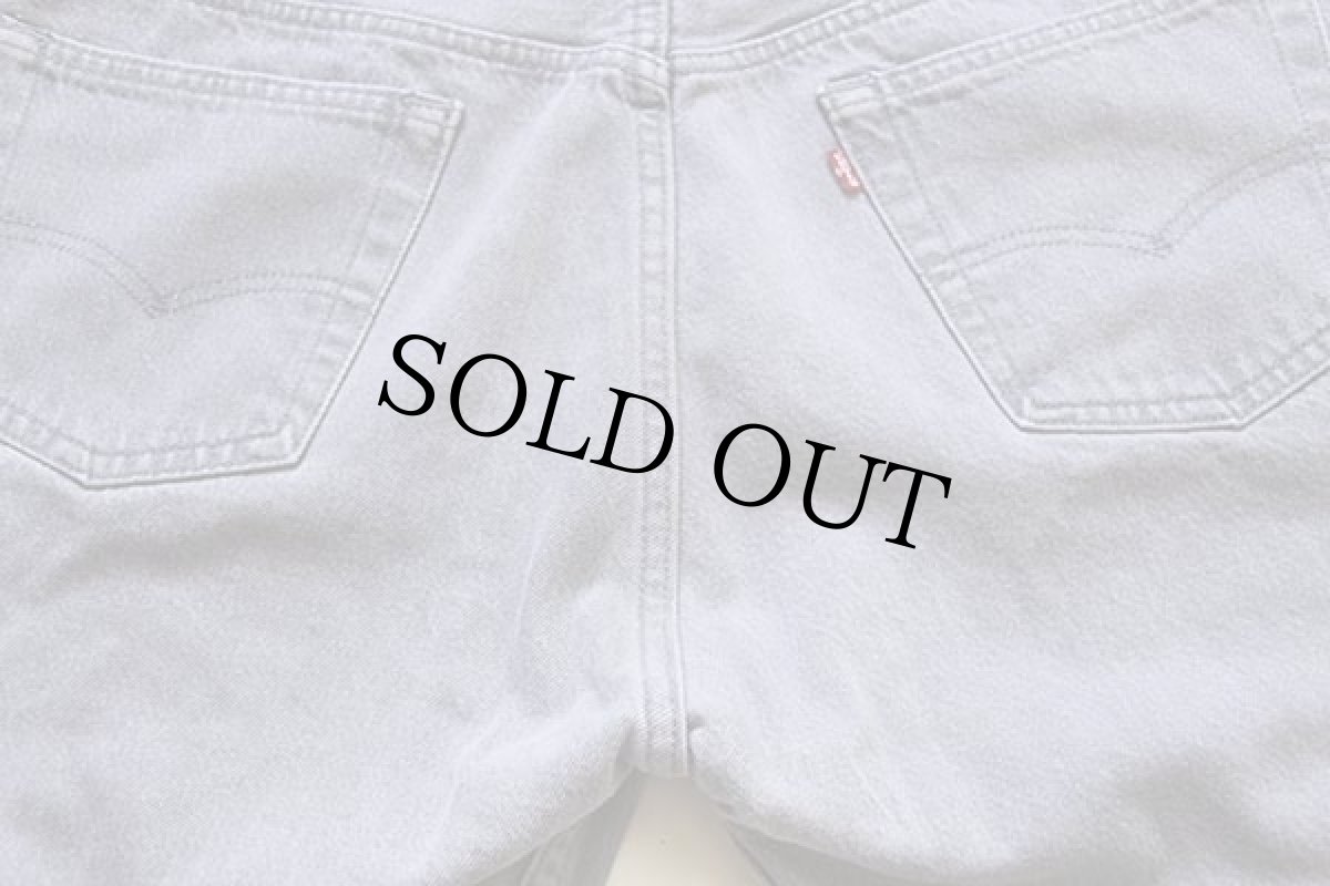 画像5: 80s USA製 Levi'sリーバイス 501 グレー デニムパンツ w36 L34 (5)