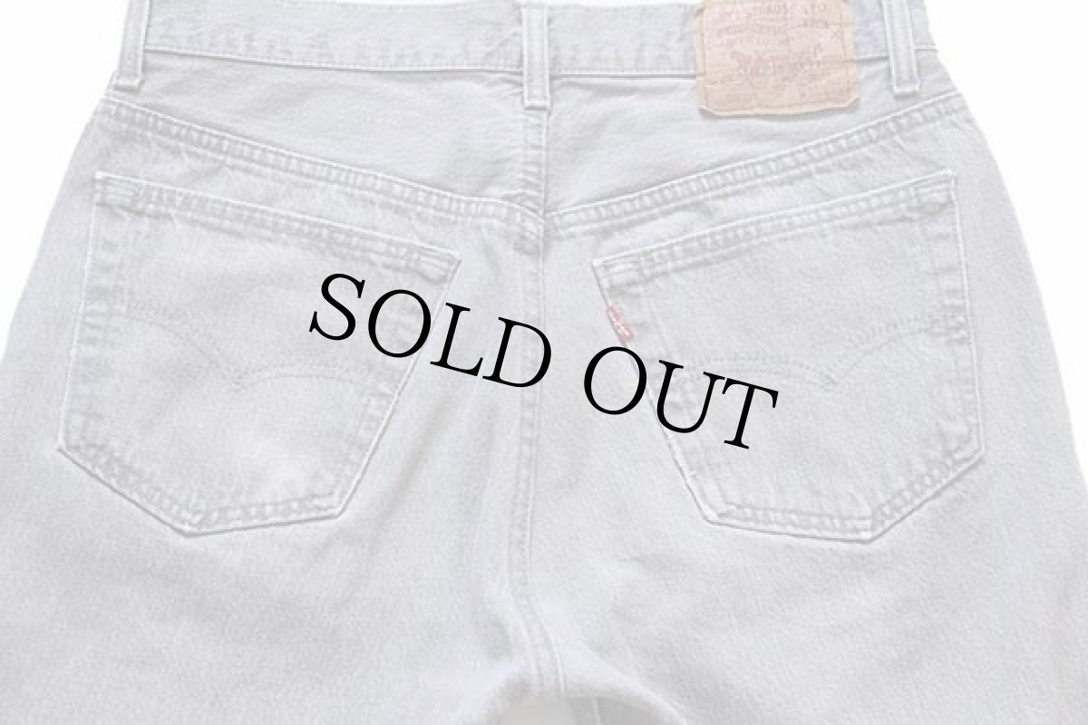 画像5: 80s USA製 Levi'sリーバイス 501 グレー デニムパンツ w32 L34 (5)