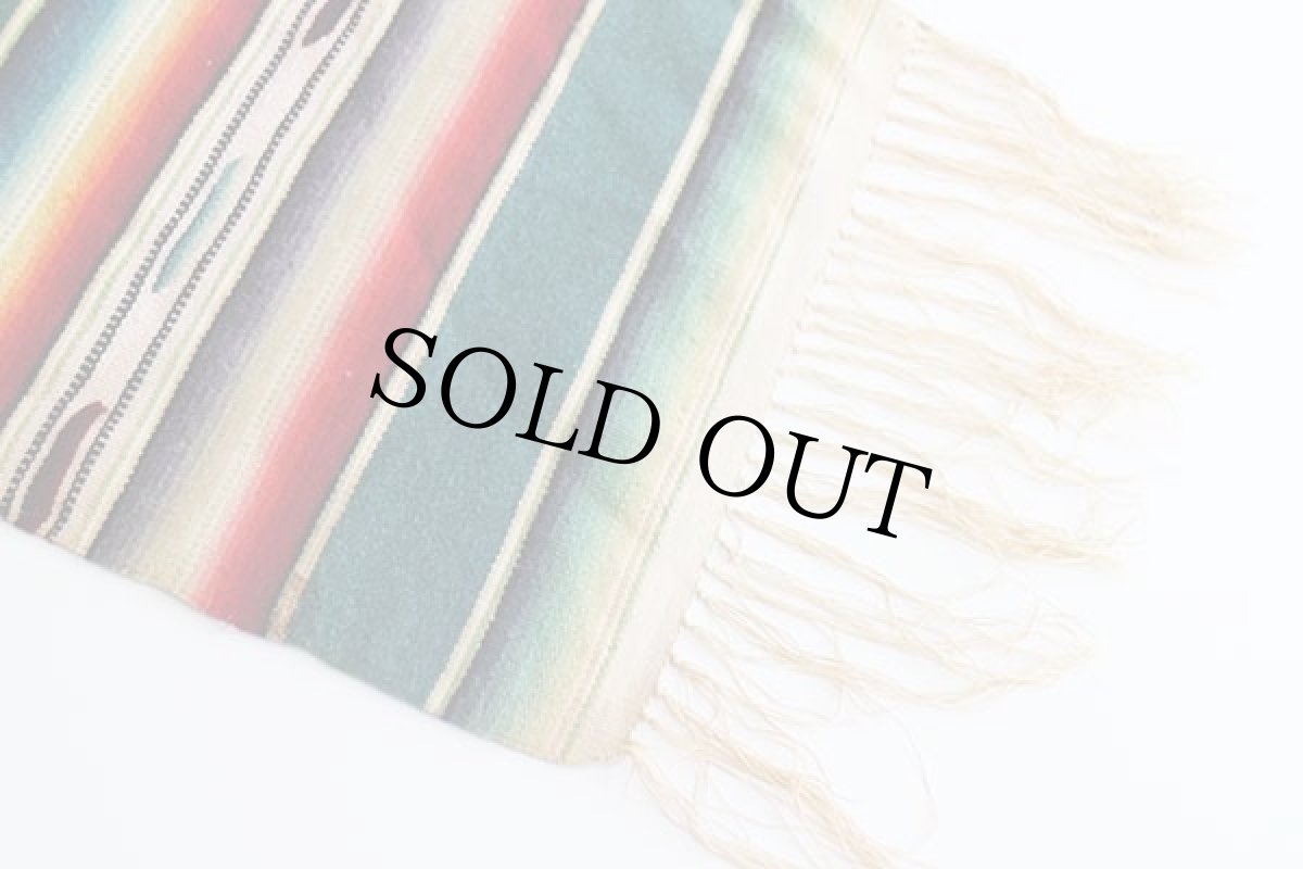 画像6: ビンテージ メキシカン ラグ サラペ ミニ (6)