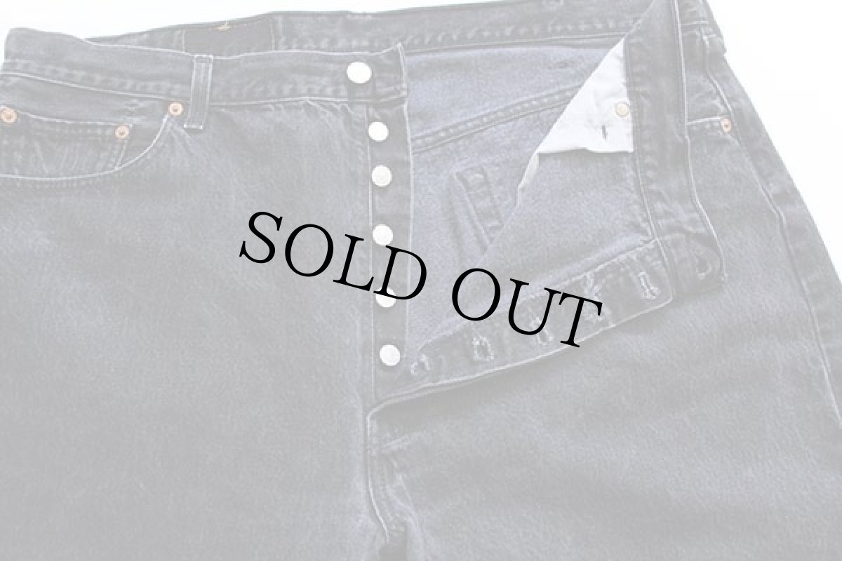 画像4: 90s カナダ製 Levi'sリーバイス 501 ブラック デニムパンツ w42 L32★ユーロ (4)