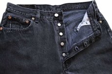 画像4: 90s カナダ製 Levi'sリーバイス 501 ブラック デニムパンツ w36 L32★ユーロ (4)