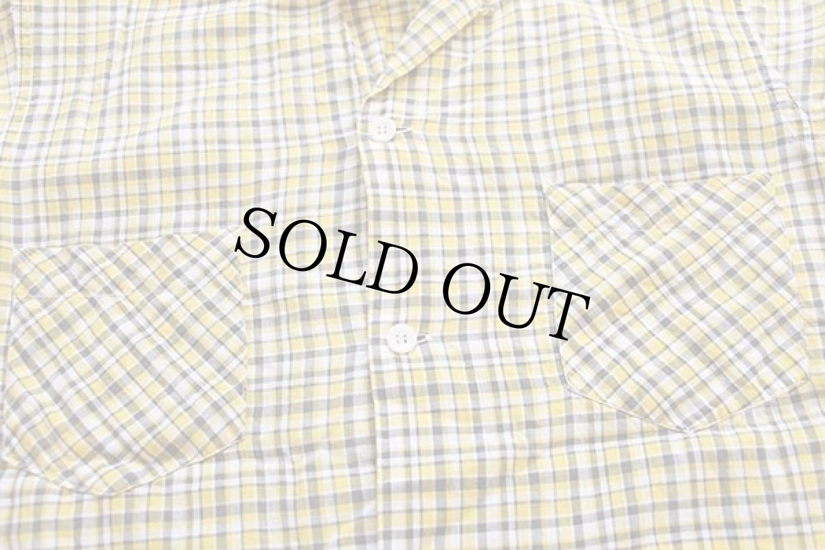 画像5: 50s SEAWANEE チェック 半袖 コットンシャツ M (5)