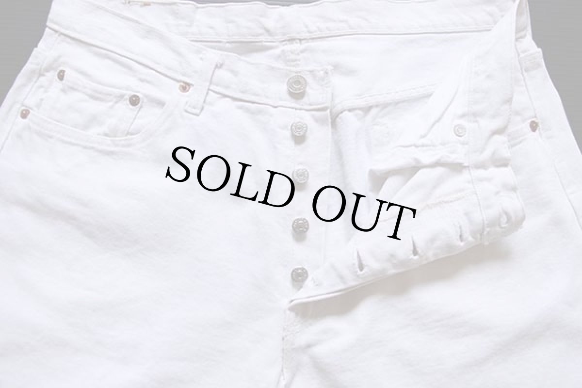 画像4: 90s USA製 Levi'sリーバイス 501 ホワイト デニムパンツ w38 (4)