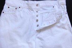 画像4: 90s USA製 Levi'sリーバイス 501 ホワイト デニムパンツ w38 (4)