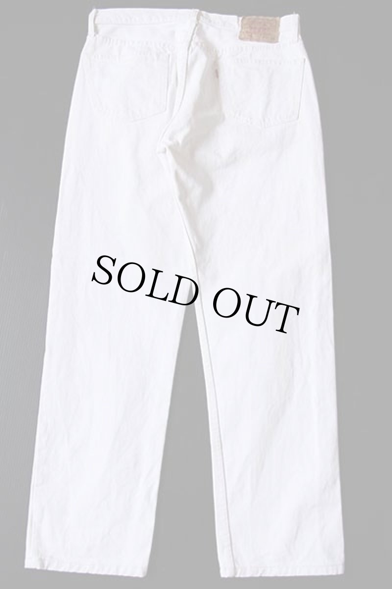 画像3: 90s USA製 Levi'sリーバイス 501 ホワイト デニムパンツ w38 (3)