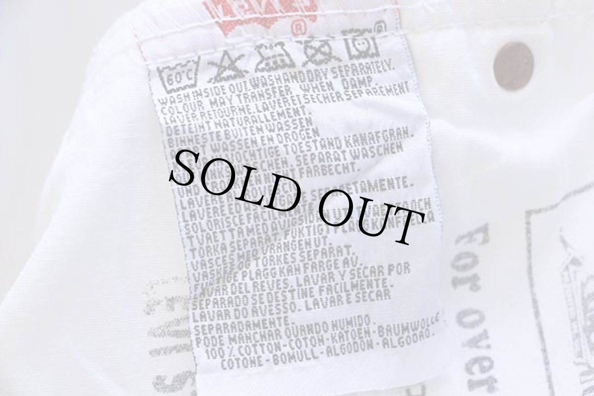 画像8: 90s USA製 Levi'sリーバイス 501 ホワイト デニムパンツ w38 (8)