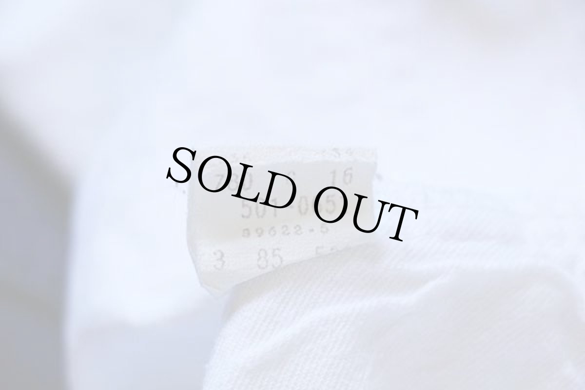 画像7: 80s USA製 Levi'sリーバイス 501 ホワイト デニムパンツ w36 L34 (7)