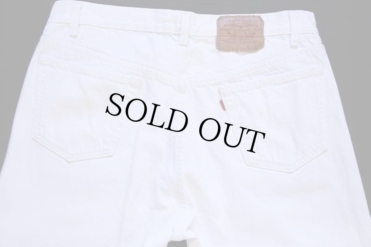 画像5: 80s USA製 Levi'sリーバイス 501 ホワイト デニムパンツ w36 L30 (5)