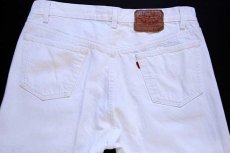 画像5: 80s USA製 Levi'sリーバイス 501 ホワイト デニムパンツ w36 L30 (5)