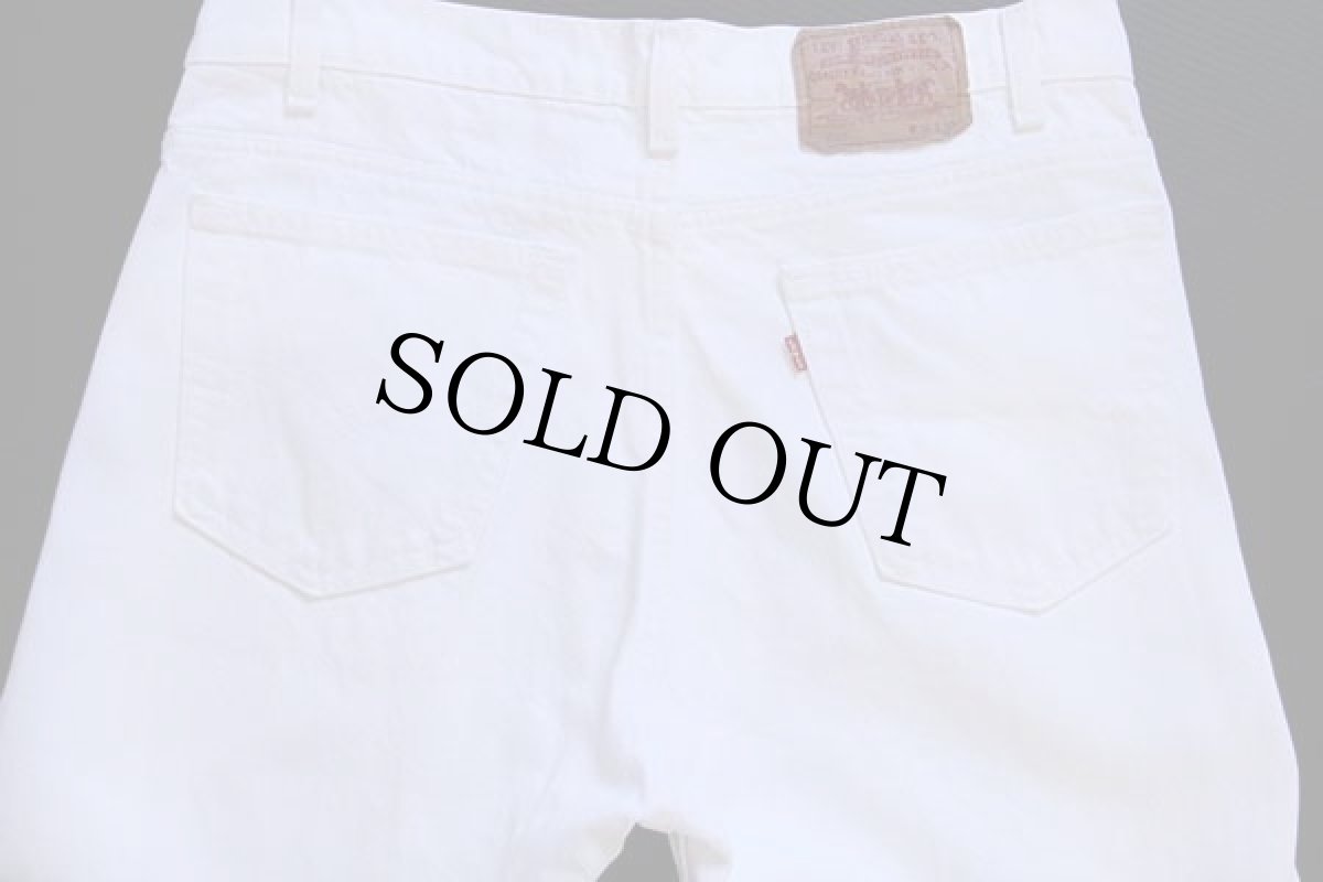 画像5: 80s USA製 Levi'sリーバイス 505 ホワイト デニムパンツ w36 L30 (5)