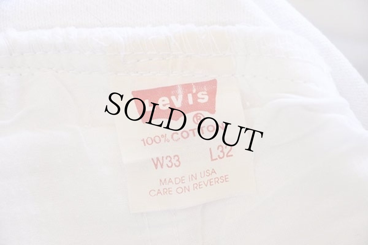 画像7: 80s USA製 Levi'sリーバイス 501 ホワイト デニムパンツ w33 L32 (7)