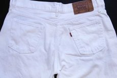 画像5: 90s USA製 Levi'sリーバイス 501 ホワイト デニムパンツ w38 (5)