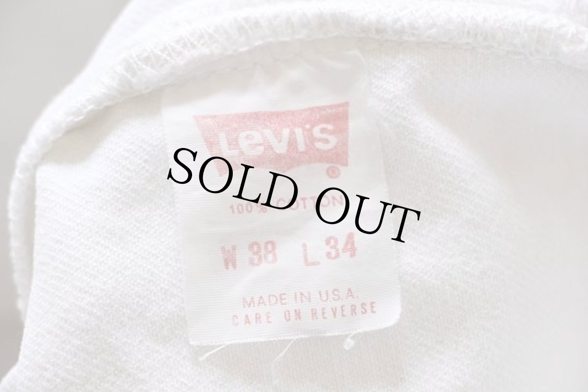 画像7: 90s USA製 Levi'sリーバイス 501 ホワイト デニムパンツ w38 (7)