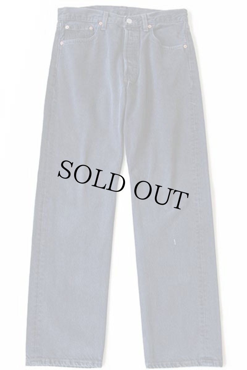 画像2: 90s USA製 Levi'sリーバイス 501 カラーデニムパンツ 後染め 紺 w32 L30 (2)