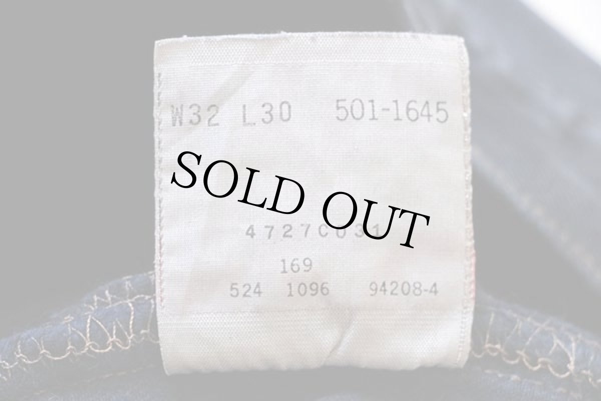 画像7: 90s USA製 Levi'sリーバイス 501 カラーデニムパンツ 後染め 紺 w32 L30 (7)