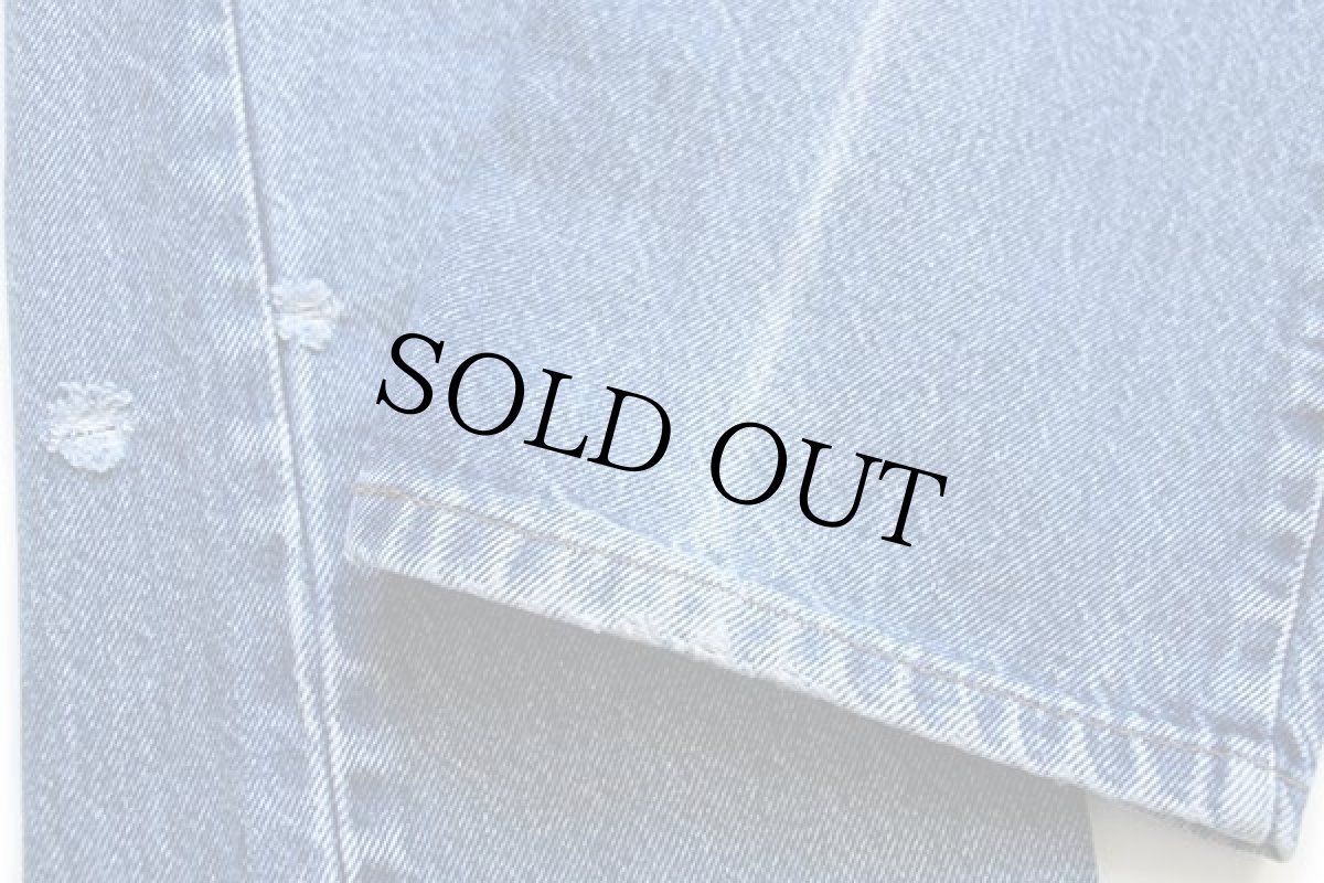 画像8: 80s USA製 Levi'sリーバイス 509 ダメージ デニムパンツ w32 L31 (8)