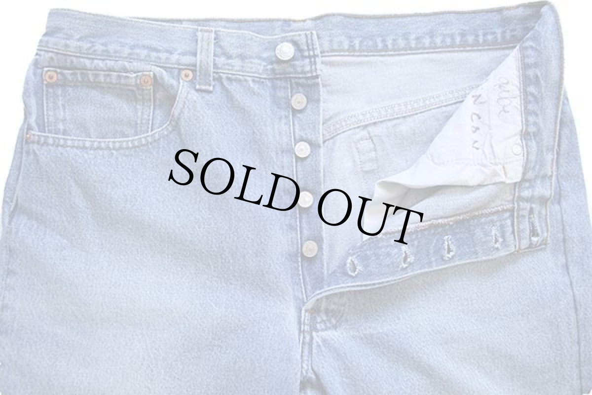 画像4: 90s USA製 Levi'sリーバイス 501 カットオフ デニムパンツ カスタム w36 (4)