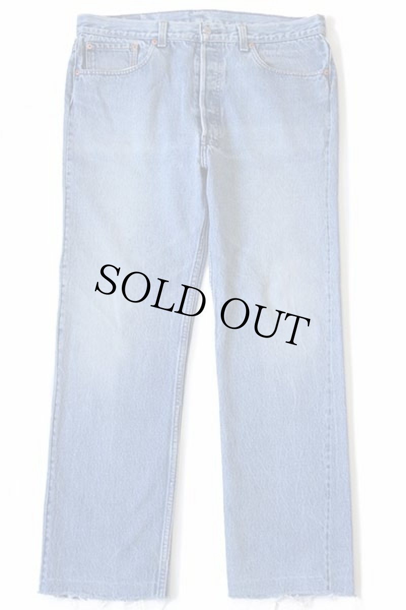 画像2: 90s USA製 Levi'sリーバイス 501 カットオフ デニムパンツ カスタム w36 (2)