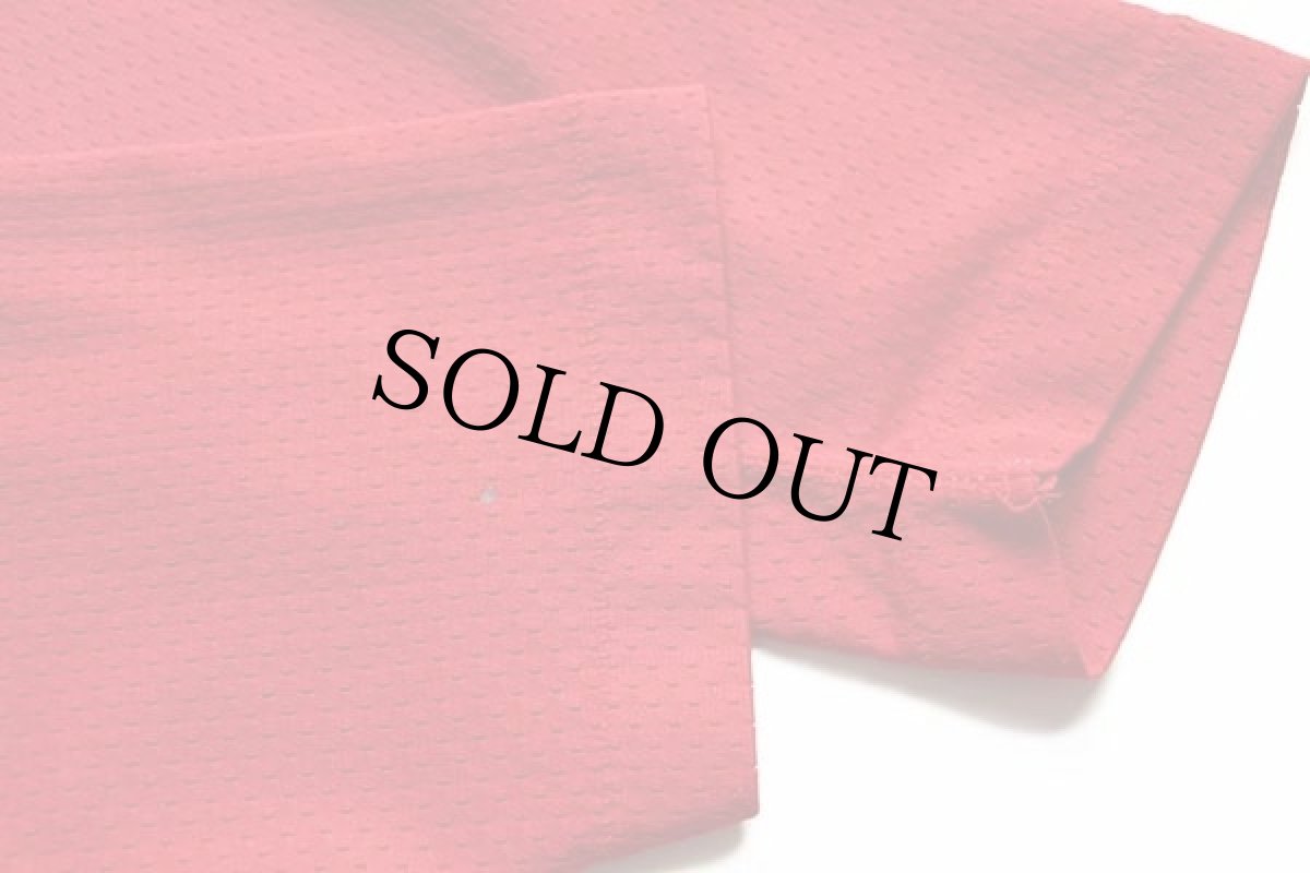 画像6: 80s USA製 Championチャンピオン STILLWATER 86 ナンバリング ナイロン メッシュ ゲームシャツ 赤 XL (6)