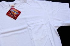 画像4: デッドストック★00s Dickiesディッキーズ 無地 コットン ポケットTシャツ 白 XL★B (4)