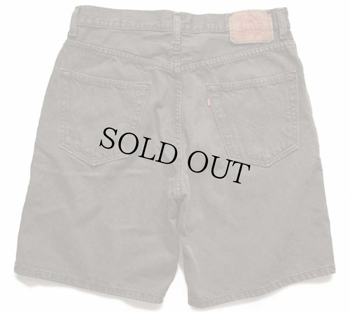 画像2: 00s Levi'sリーバイス 550 カラーデニム ショートパンツ 後染め オリーブ w33★71 ショーツ (2)