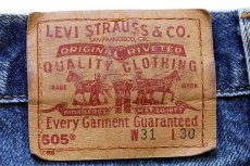 画像6: 00s USA製 Levi'sリーバイス 505 デニムパンツ w31 L30 (6)