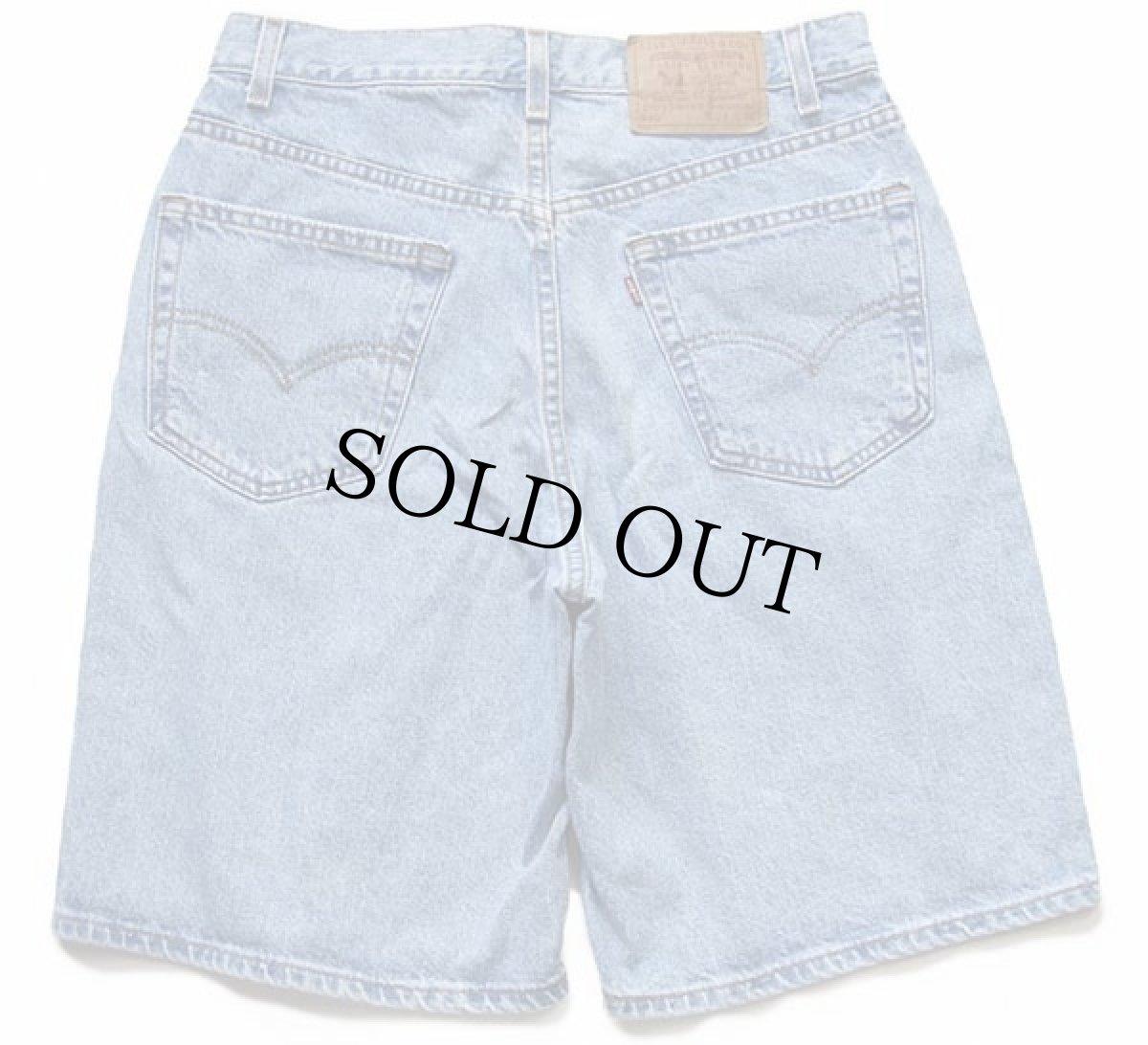 画像2: 90s USA製 Levi'sリーバイス 550 デニム ショートパンツ w33★01 ショーツ (2)