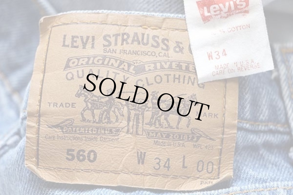 画像3: 90s USA製 Levi'sリーバイス 560 デニム ショートパンツ w34★ショーツ (3)