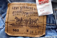 画像3: 90s USA製 Levi'sリーバイス 560 デニム ショートパンツ w34★ショーツ (3)