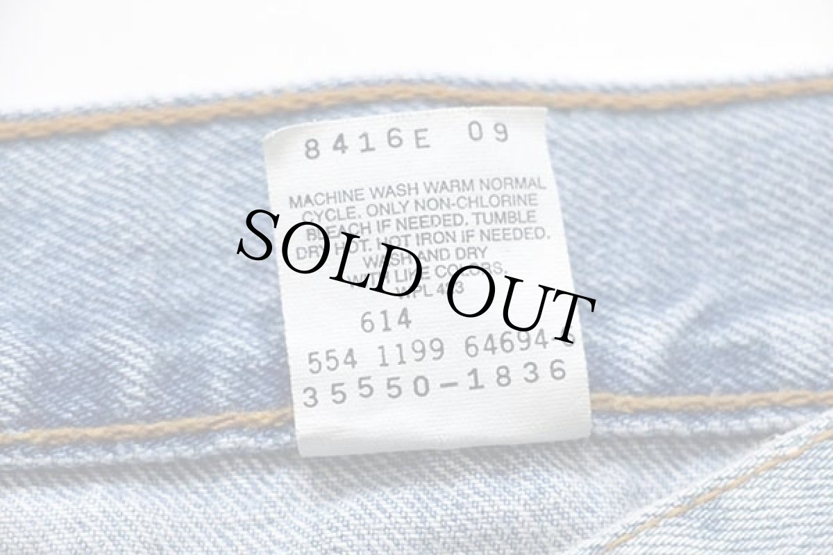 画像4: 90s USA製 Levi'sリーバイス 550 デニム ショートパンツ w33★01 ショーツ (4)