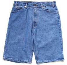 画像1: 90s USA製 Levi'sリーバイス 560 デニム ショートパンツ w34★ショーツ (1)