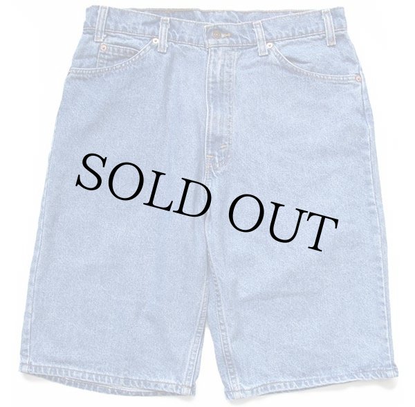 90s USA製 Levi'sリーバイス 560 デニム ショートパンツ w34☆ショーツ