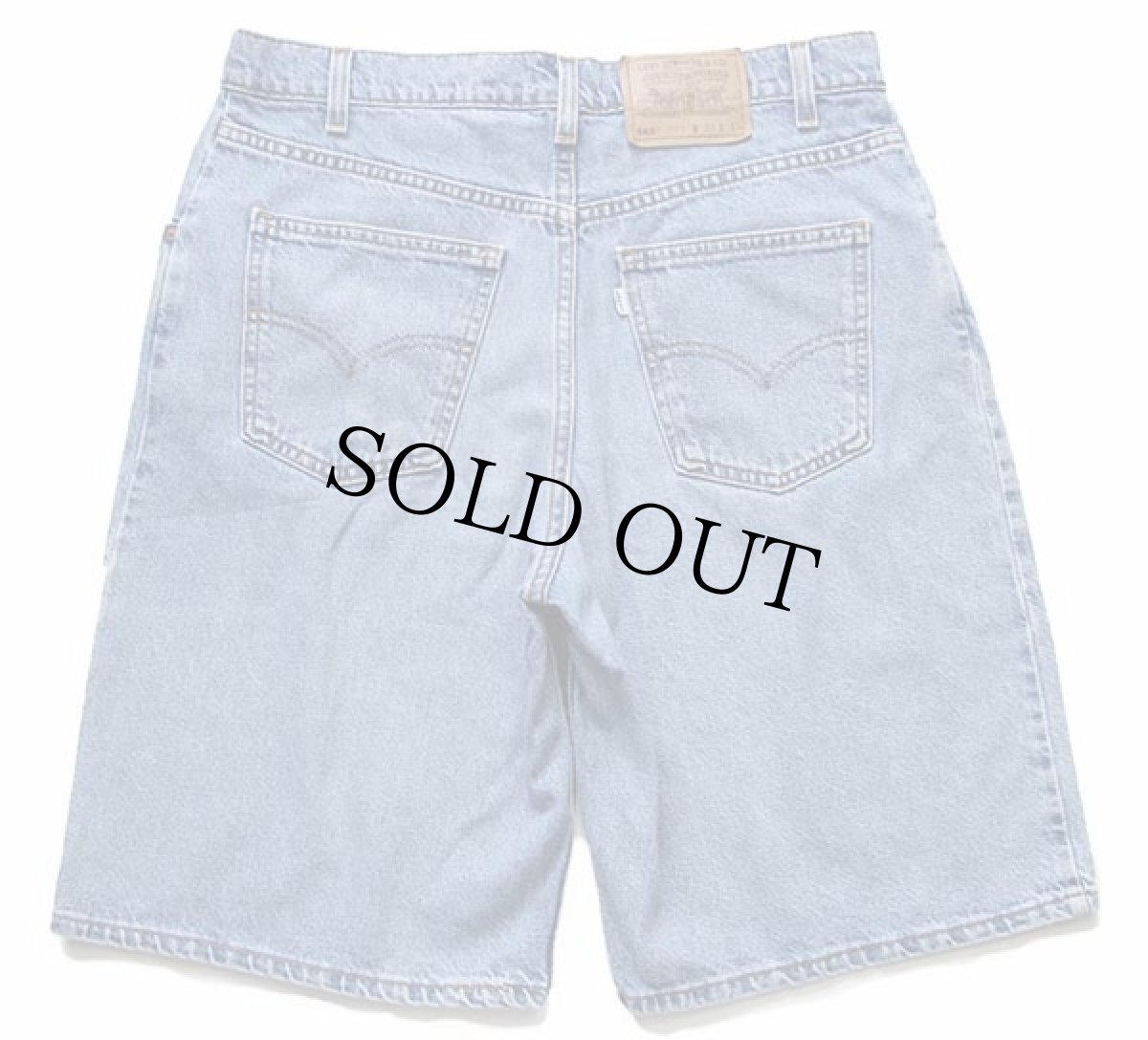 画像2: 90s USA製 Levi'sリーバイス 565 デニム ショートパンツ w33 L13★ショーツ (2)