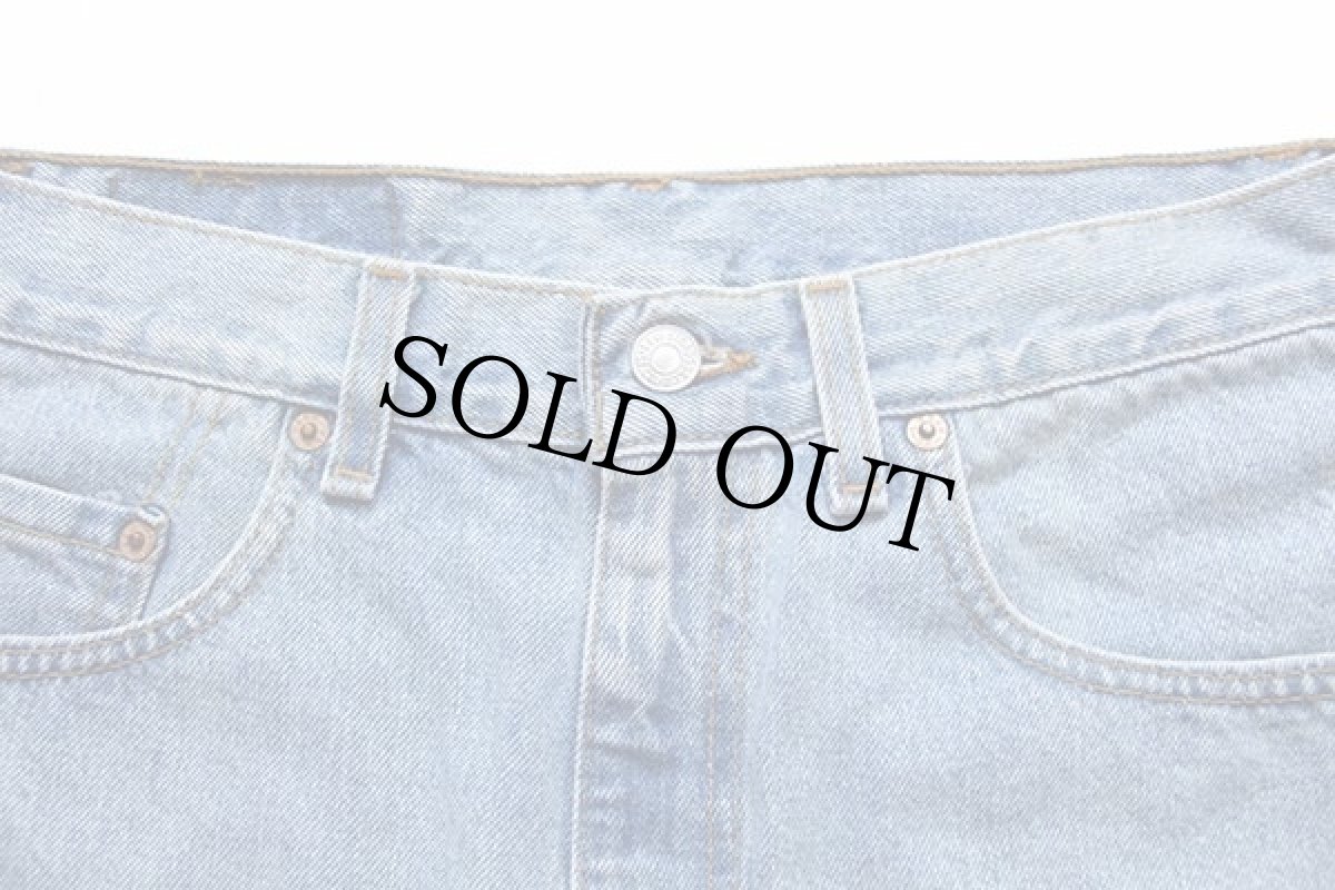 画像5: 90s USA製 Levi'sリーバイス 550 デニム ショートパンツ w33★01 ショーツ (5)