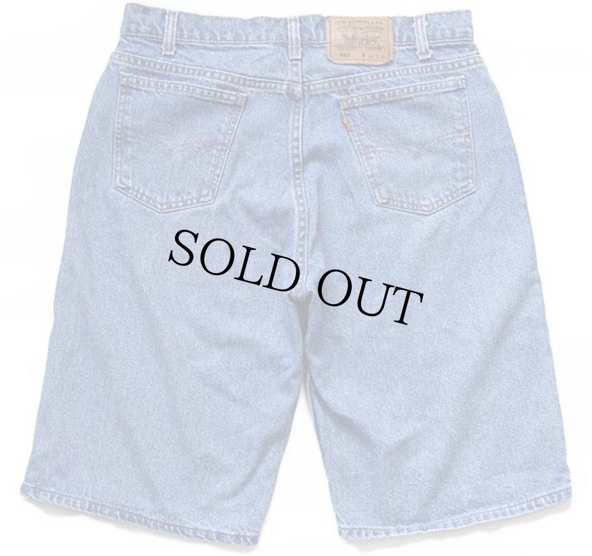 画像2: 90s USA製 Levi'sリーバイス 560 デニム ショートパンツ w34★ショーツ (2)