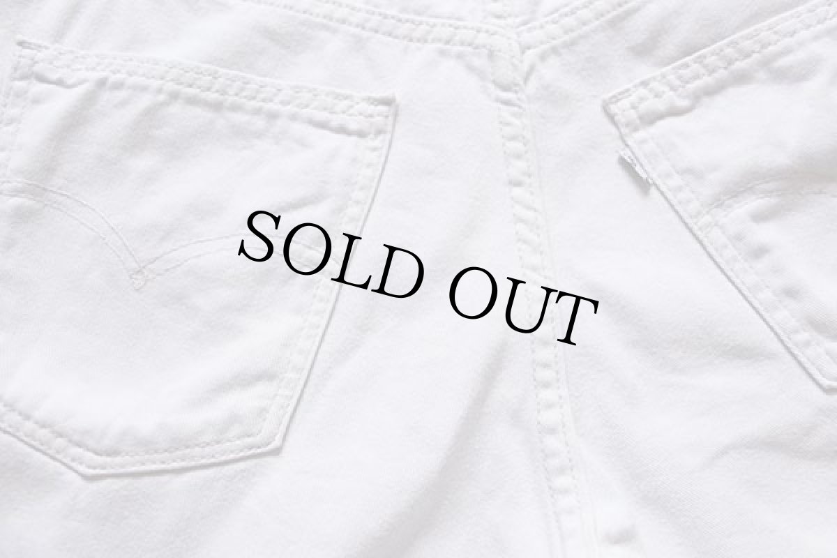画像5: 90s USA製 Levi'sリーバイス 560 コットンツイル ショートパンツ オフホワイト w31★80 ショーツ (5)