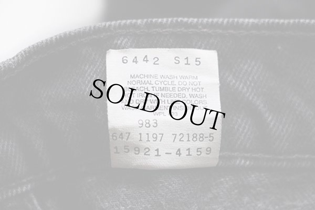 画像6: 90s メキシコ製 Levi'sリーバイス 15921 ブラック デニムパンツ 14 REG.M (6)