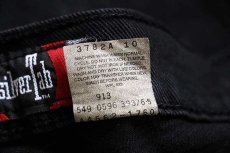 画像6: 90s USA製 Levi'sリーバイス silverTabシルバータブ LooSe ワンタック ブラック デニムパンツ w38 L30 (6)