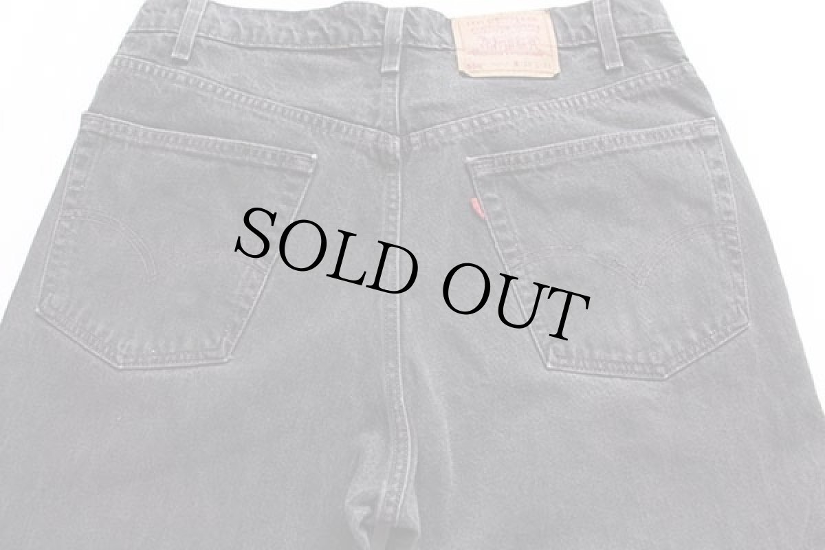 画像4: 90s USA製 Levi'sリーバイス 550 ブラック デニムパンツ w38 L34★G (4)