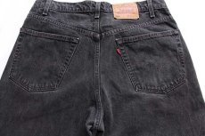 画像4: 90s USA製 Levi'sリーバイス 550 ブラック デニムパンツ w38 L34★G (4)